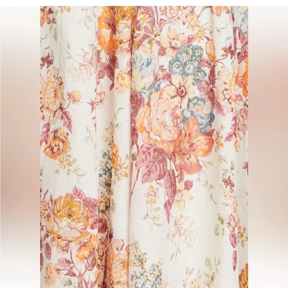 Zimmerman Cutout Floral-print MIDI Dress Size 2 (us 6/8) worn once! - Picture 3 of 5